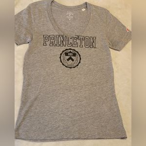 Princeton V-neck grey tee  Medium